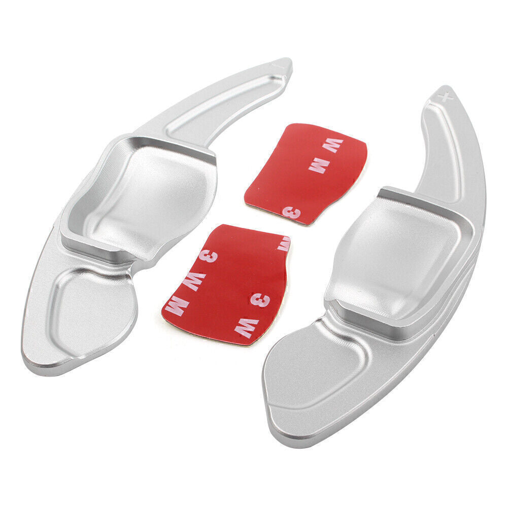Silver Steering Wheel DSG Paddle Extension Shift Fit for VW for Golf for Jetta R MK5 MK6