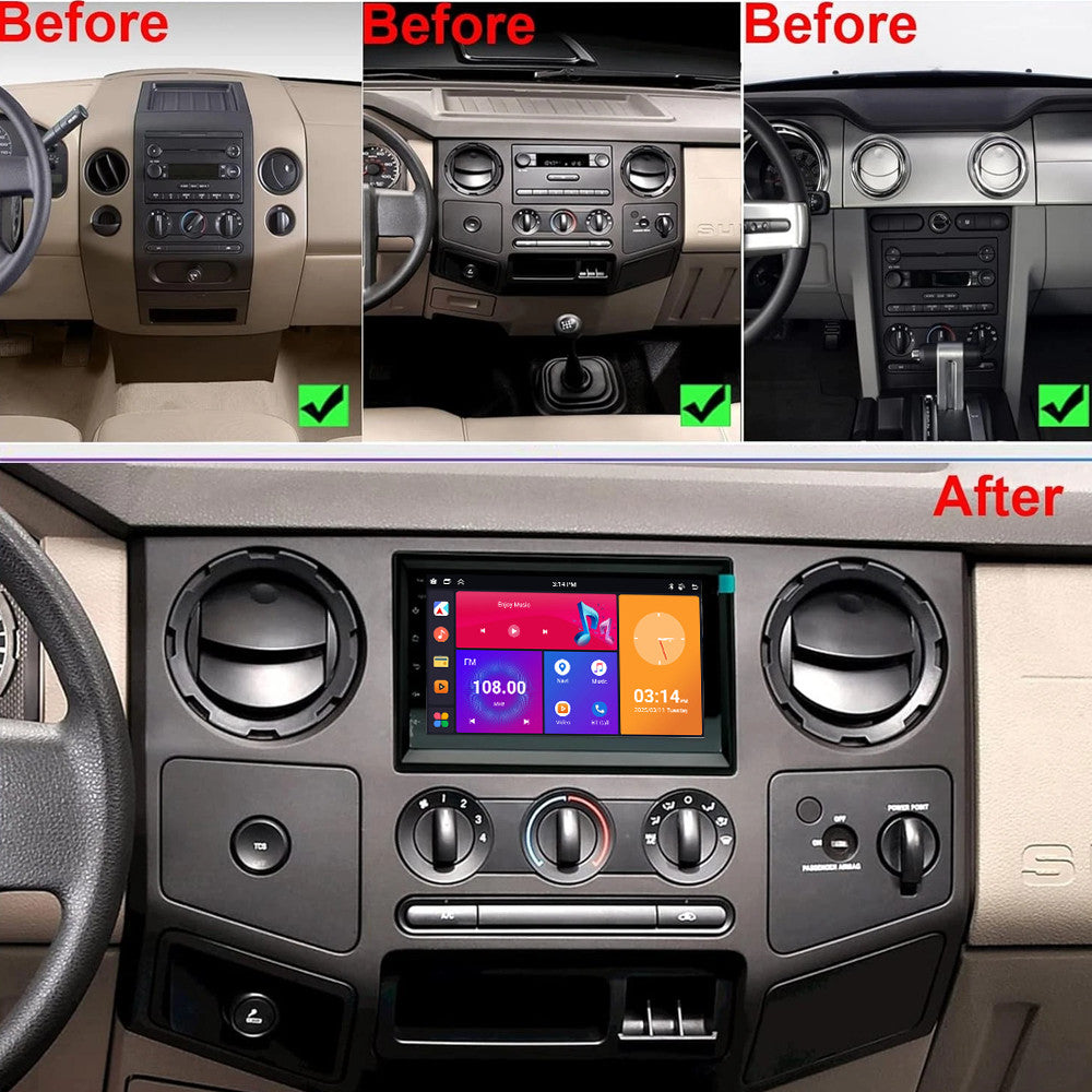 for Ford F-250 F-350 2006-2014 Stereo Android Carplay Car Radio GPS Navi Screen