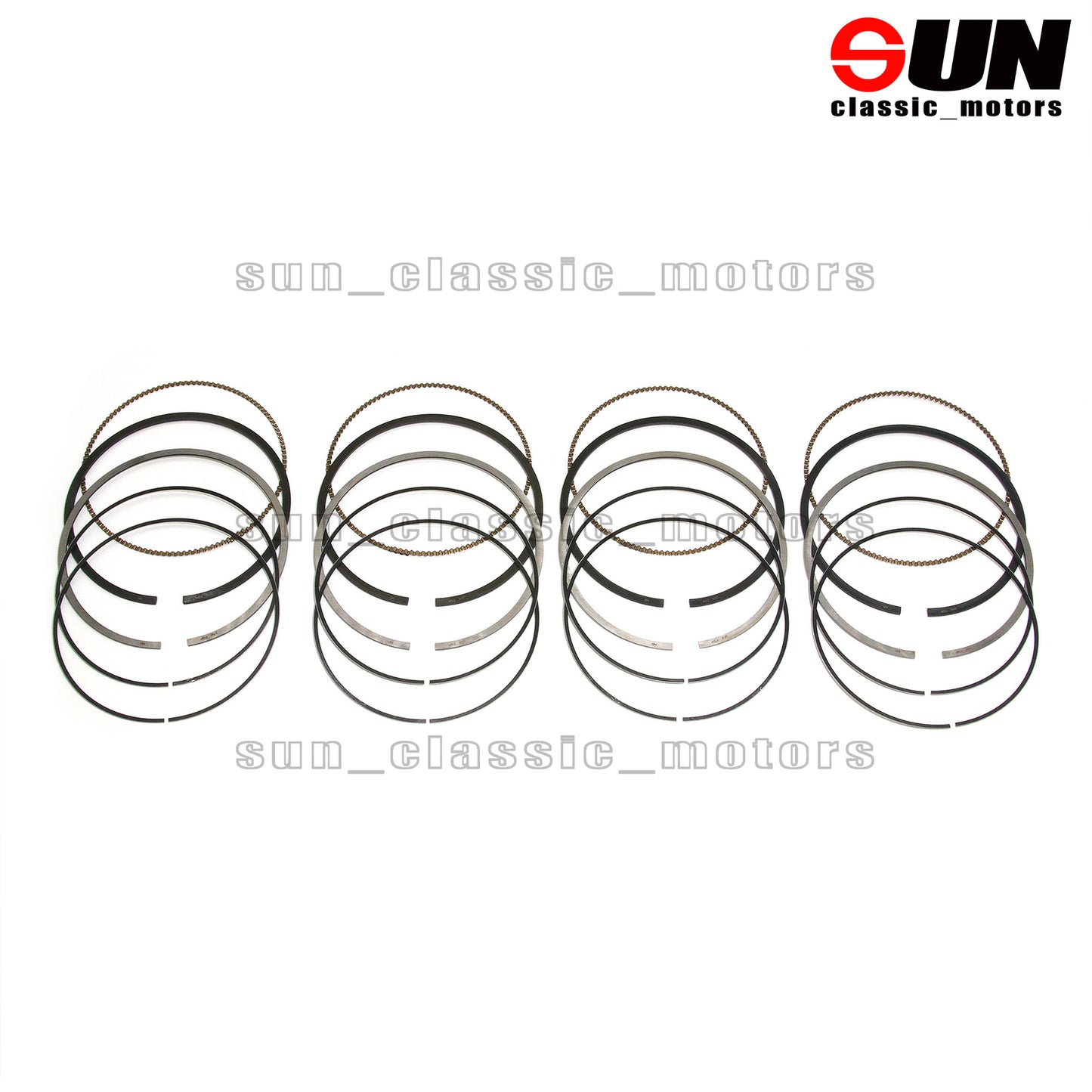 4-Piece Piston Ring Kit STD for MINI 330i Cooper S F30 F56 G20 G30 B46 B48 2.0T-
