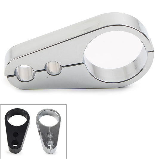 for Harley 1-1/4 Handlebar Motorcycle Chrome Brake Clutch Cable Wire Clamp Clip