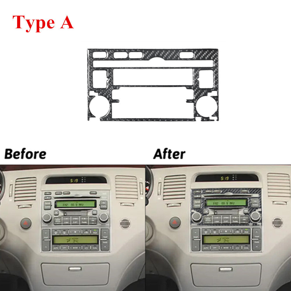 4X Carbon Fiber Front Door for Seat W/o Power Cover Trim for Dodge Durango 2014-2020 v