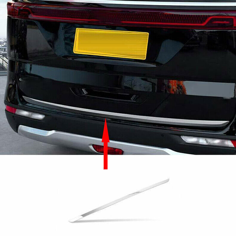 for Kia Carnival 2022-24 Chrome Steel Rear Door Trunk Lid Tailgate Strip Trim 1X