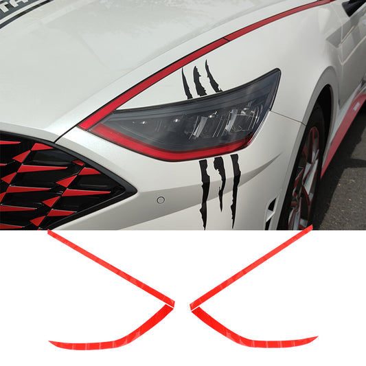 Red DRL Daytime Running Light Stickers Fit for Hyundai Sonata DN8 2020-2021