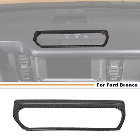 For 21-24 Bronco Carbon Fiber Differential Control Switch Panel Cover Trim v