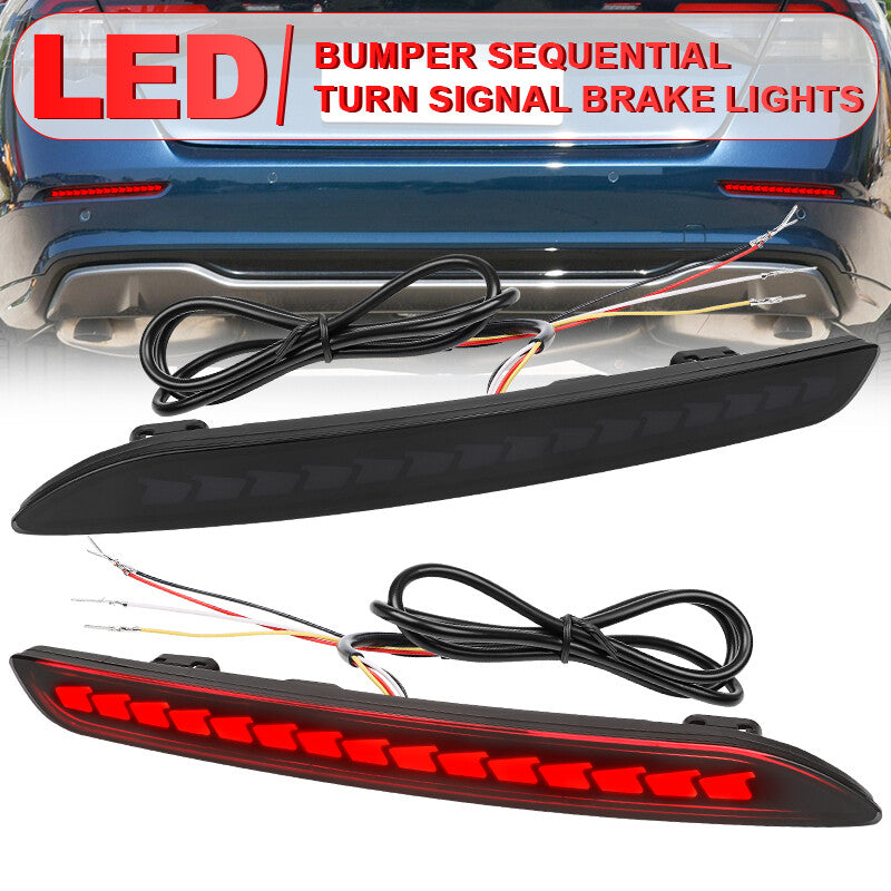 2x LED Rear Bumper Tail Light Brake Lamp W/Dynamic Turn for Honda Accord 2023-24