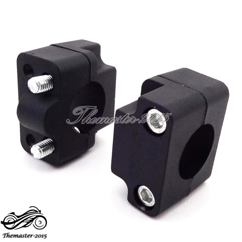1 1/8 Fat Handle Bar Clamp Risers Taper For Dirt Pit Bike Motorcycle ATV Quad Q