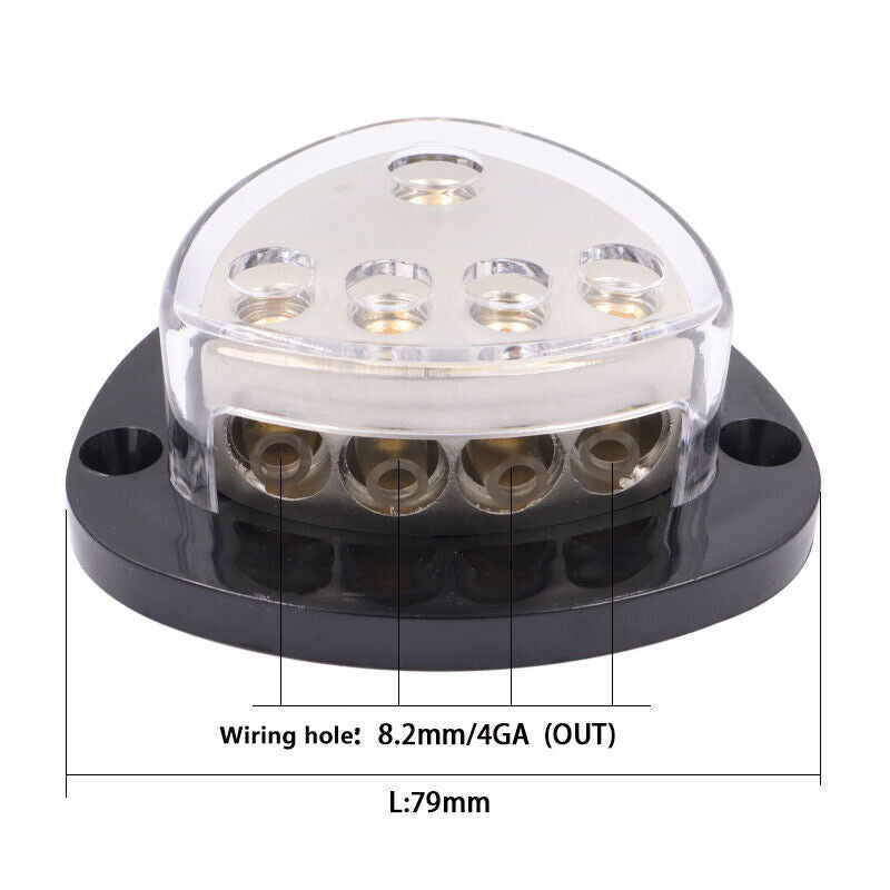 4-channel output car audio power distribution block/ground distributor 0/4 specification AWG- n