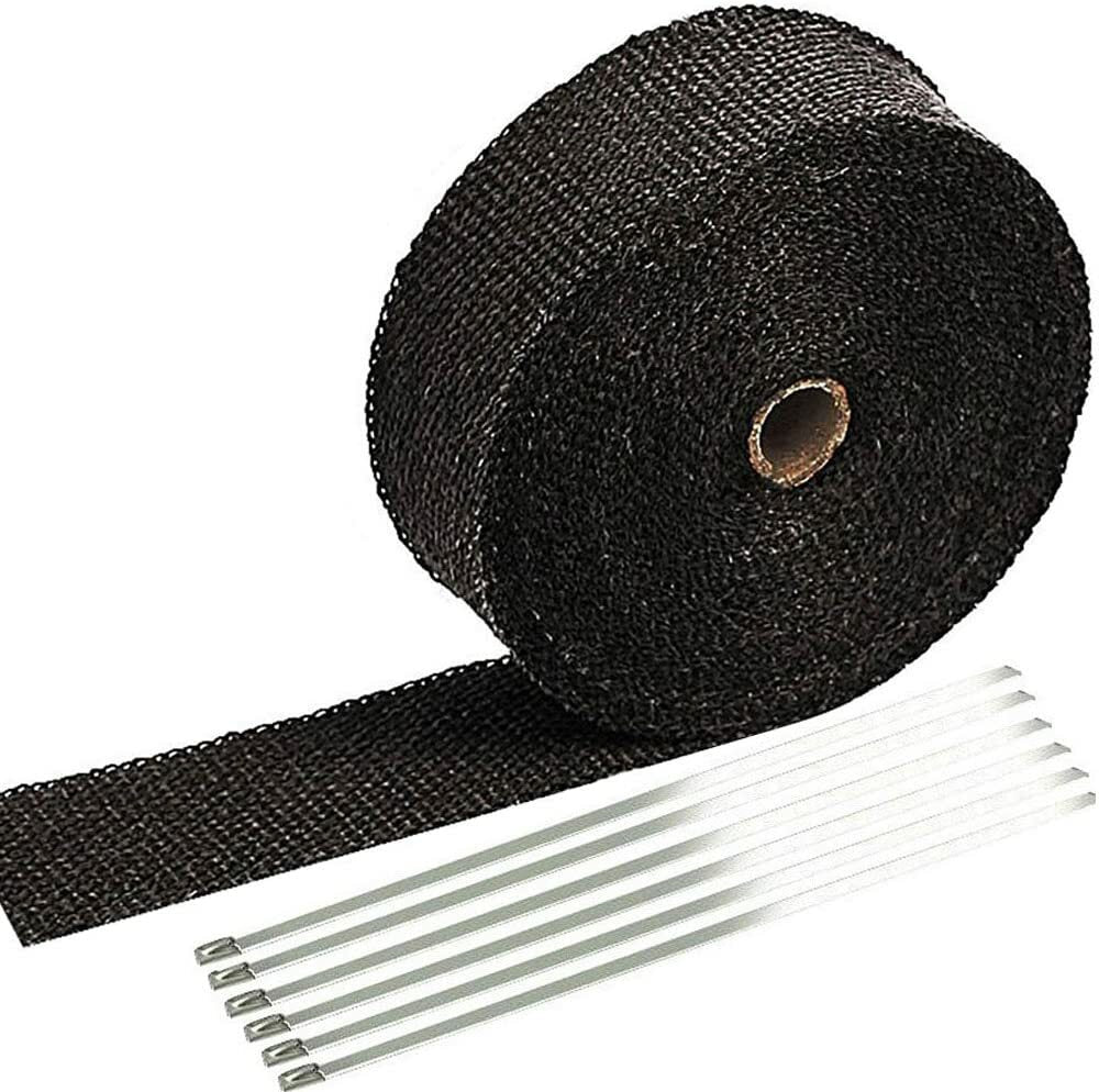 Exhaust pipe heat insulation cloth roller head heat wrapping trap suitable for motorcycles