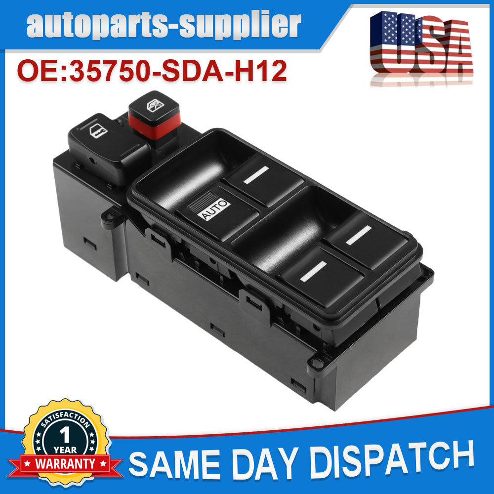 Master Power Window Door Control Switch Driver Side for 2003-2007 for Honda Accord