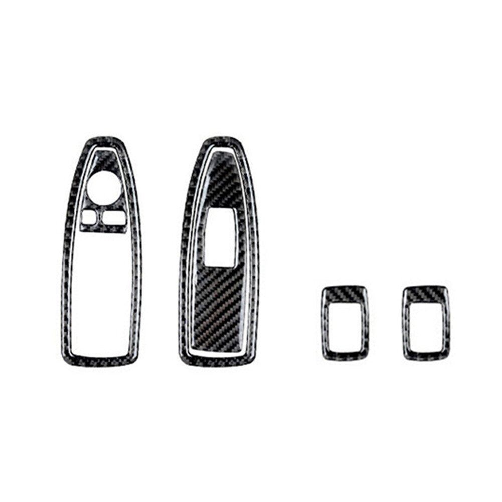 10Pcs Carbon Fiber Interior Door Control Kit Cover Trim for Mazda MX-5 Miata v