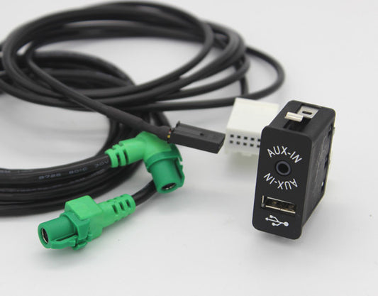USB AUX Auxiliary Input Socket CABLE fOR E81 E87 E90 F10 F12 E70 84109237653 v