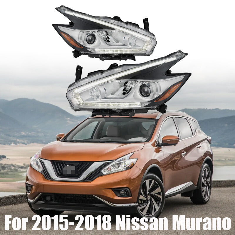 Full LED Headlights Assembly Headlamps Left+Right For 2015-2018 Murano n