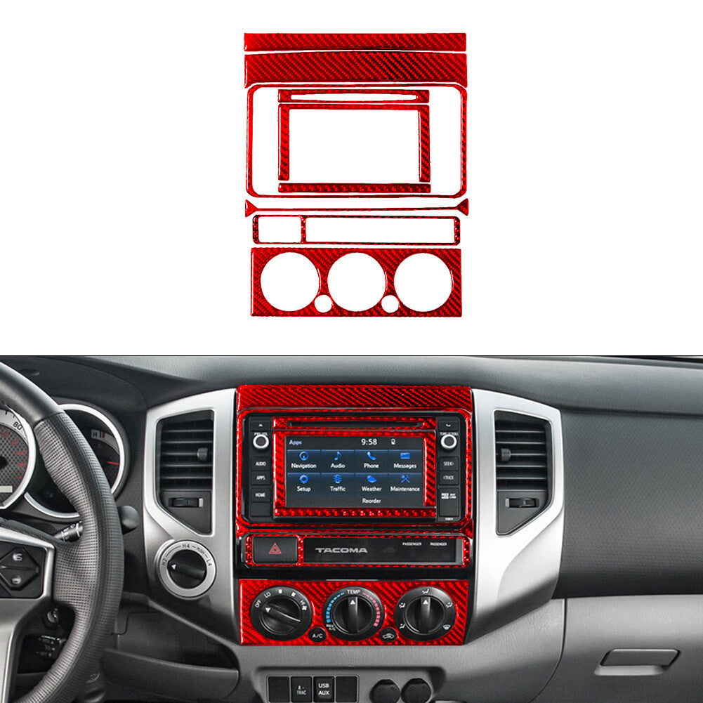2X Carbon Fiber Window Lift Control Panel Cover Trim for RAM Promaster 2014-2021 v