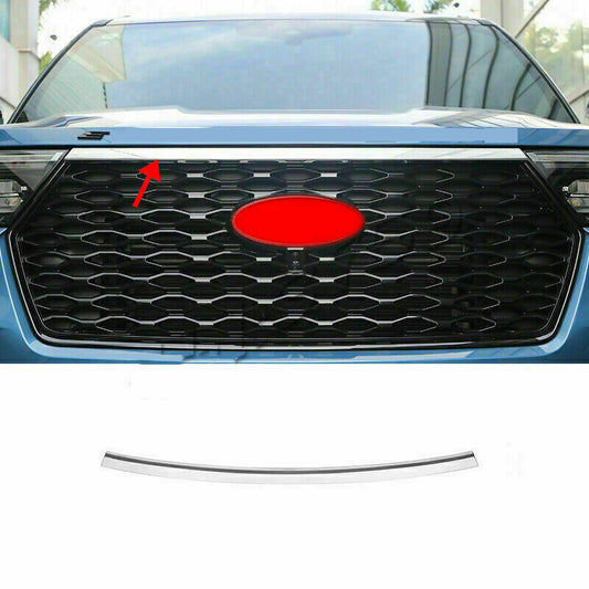 for Ford Explorer 20-2022 Silver ABS Front Hood Grill Bonnet Molding Stripe Trim