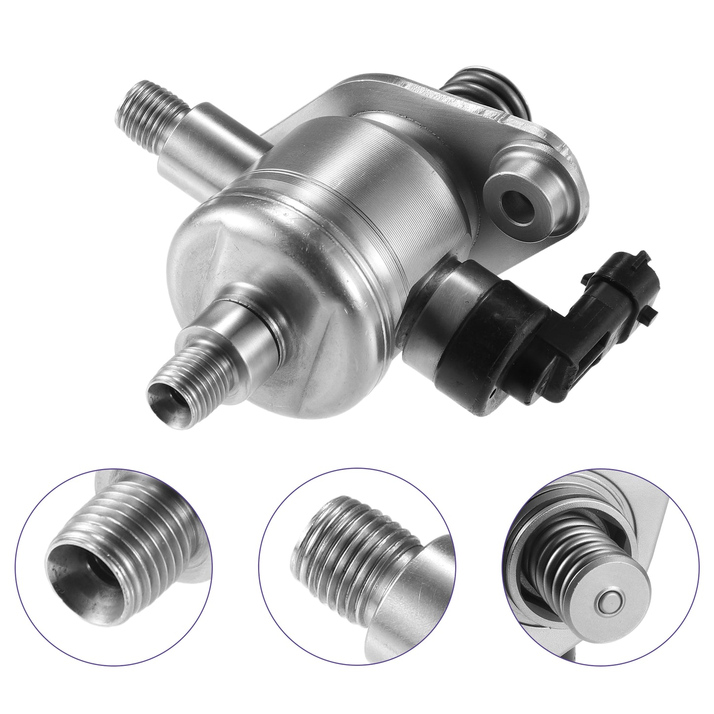 Auto Car High Pressure Fuel Pump Replacement Fit for Cadillac ATS Silver Tone n