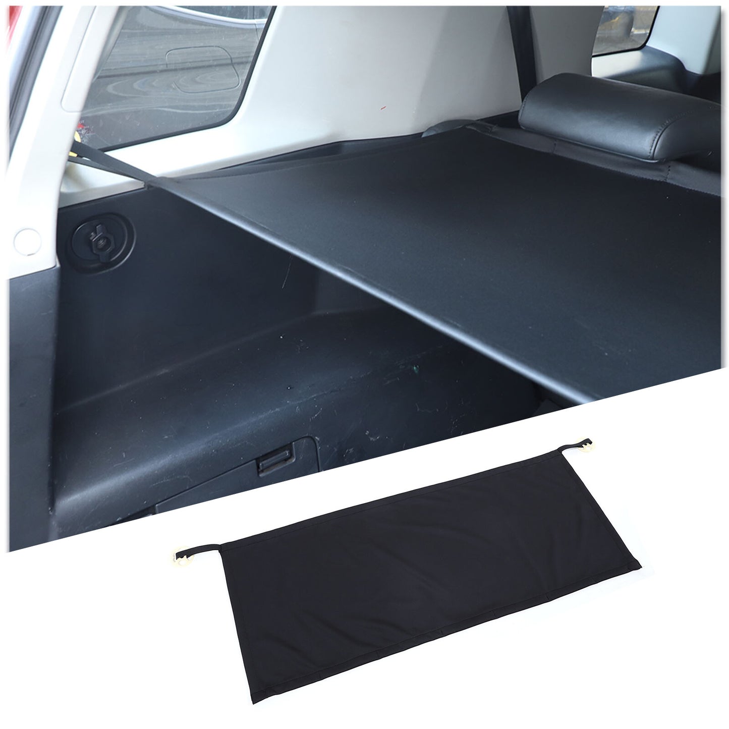 Trunk safety cargo sunshade cover suitable for FJ 2007-2014, black. n
