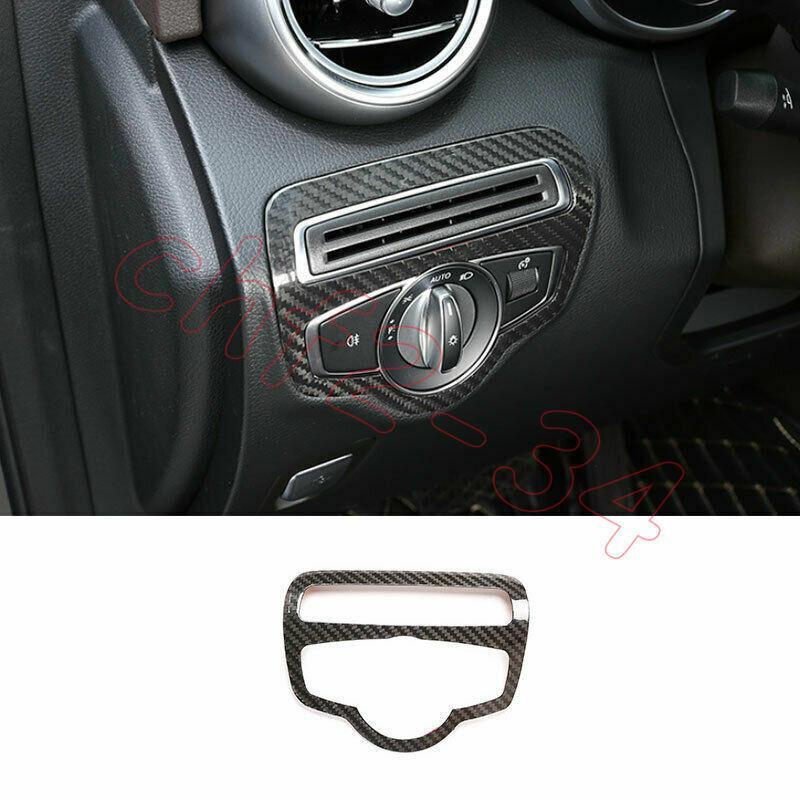 Dry Carbon Fiber Headlight Switch Control Frame Trim for Benz G W464 G350 G55/63