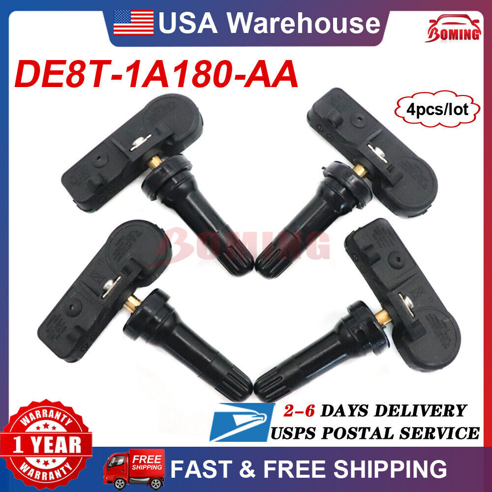 4x TPMS 315MHz for Ford F-150 Tire Pressure Monitoring Sensor TPMS DE8T-1A180-AA
