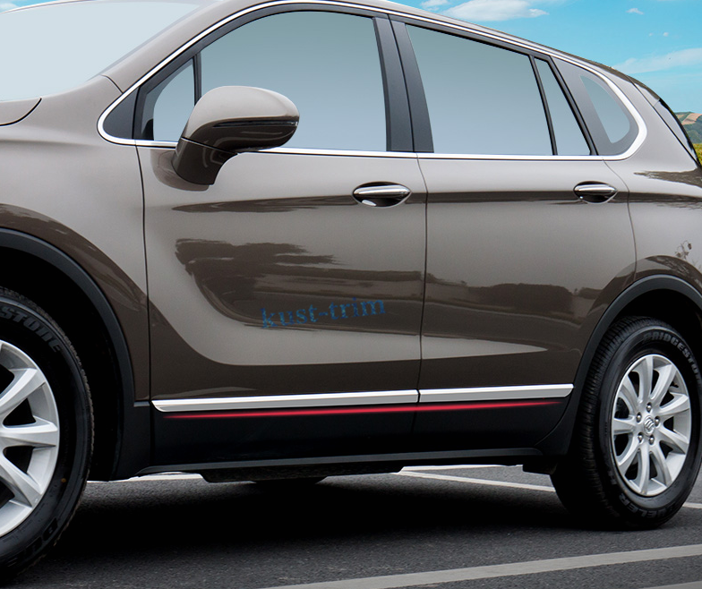 4PCS Car Door Body Side Line Cover Molding Trim Fit for Buick ENVISION 2016-2020
