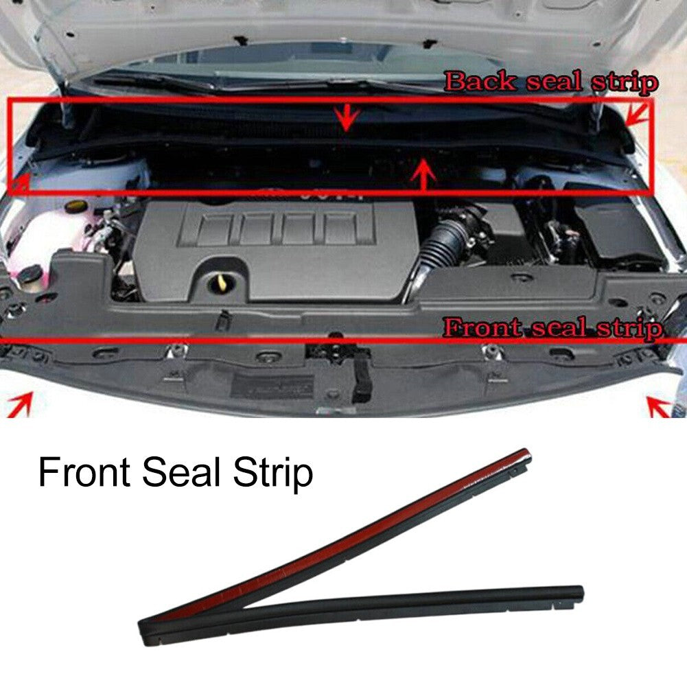 Car Front Engine Hood Sealing Strip Weatherstrip Rubber for Corolla 07-13 v