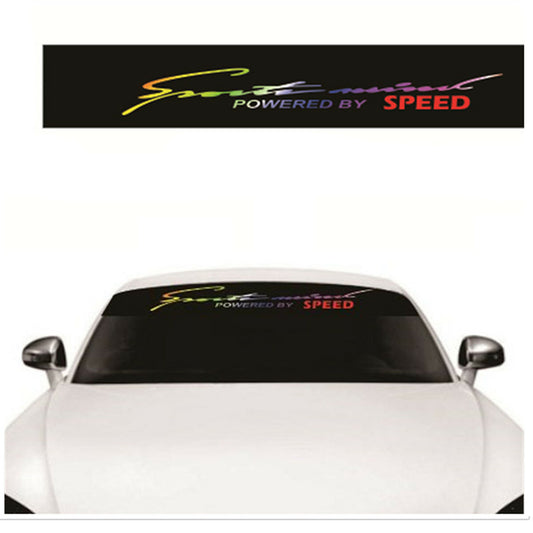 PVC Car Front Windshield Sticker Colorful Window Decorative Decal Accessories