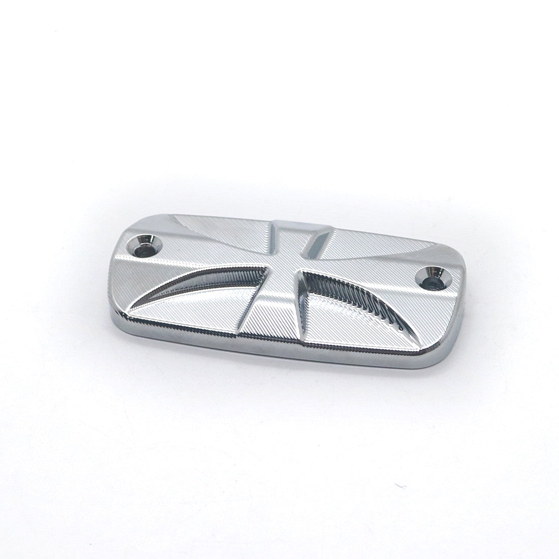Chrome Cross Front Brake Fluid Cap for Yamaha for Kawasaki for Honda for Suzuki Cruisers Q