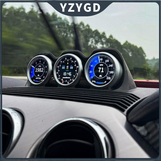 for Ford for Mustang 2015â€?023 6th Performance Gauge Gen Tinted 7 Color Series Gauge Q