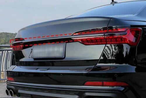 for Audi A6 C8 2019-24 Gloss Black Rear Door Trunk Cove Tail light Molding Trim
