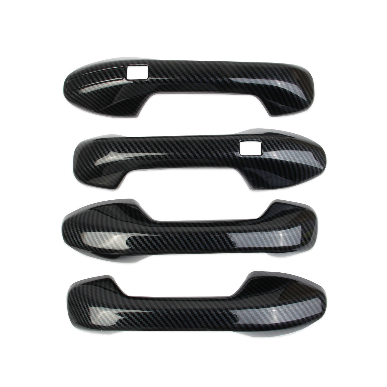 Carbon Fiber Style Side Door Handles Trims Cover for Hyundai Palisade 2023-2025