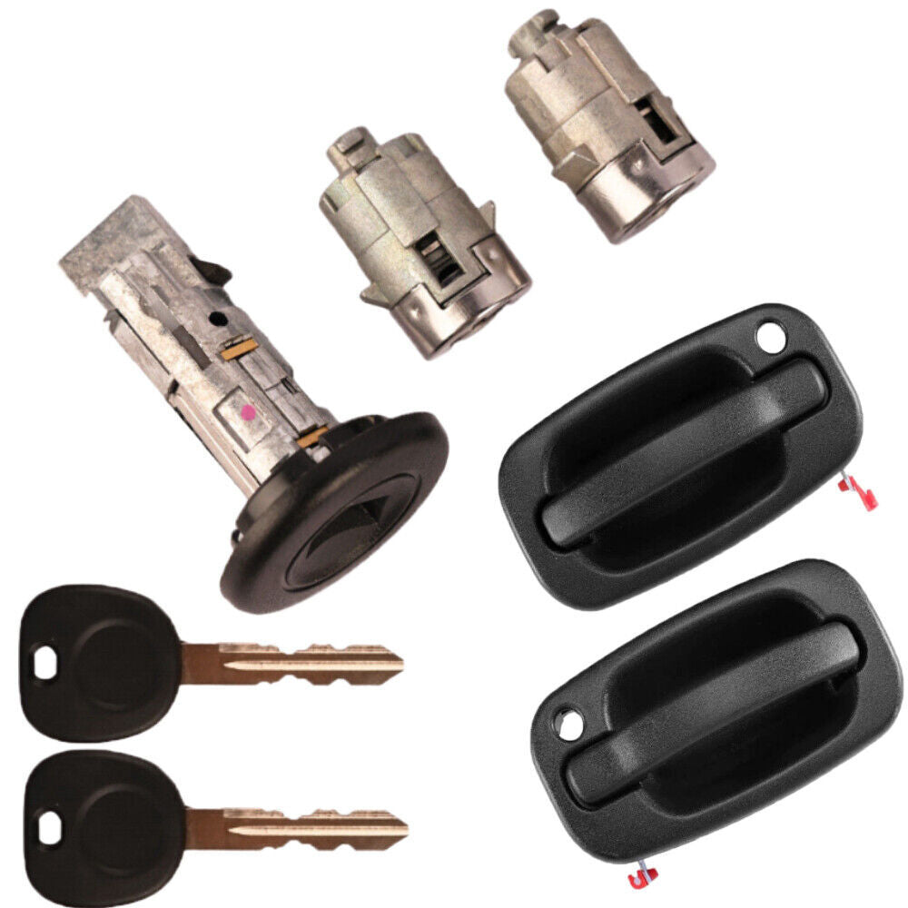 Ignition Lock Cylinder Handle for CHEVROLET for GMC Silverado Tahoe SAME KEY!!