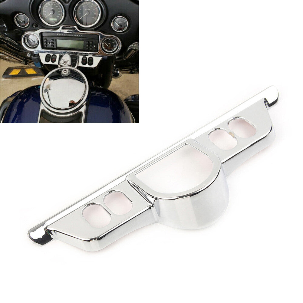 Chrome Fairing Switch Panel Dash Accent Cover fits for Harley Electra Street Glide