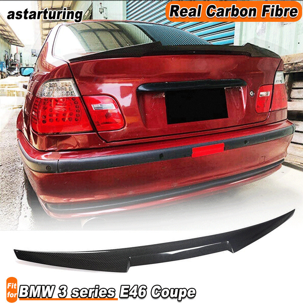Fit for BMW E46 325i 328i 330i Coupe 1999-06 REAL Carbon Rear Boot Spoiler Wing