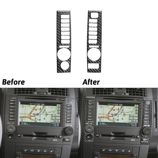 For Quest 2004-2006 Red 2Pcs Left-right Air Vents Trim Cover Carbon Fiber v