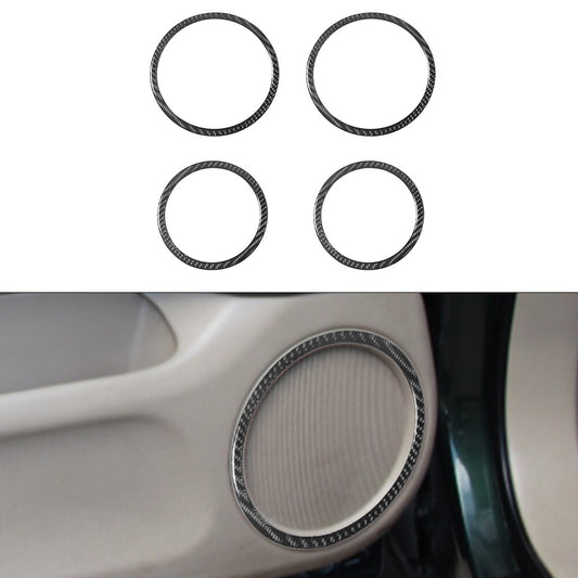 Carbon Fiber Interior Water Cup Holder Panel Trim Cover for 2015-2017 v