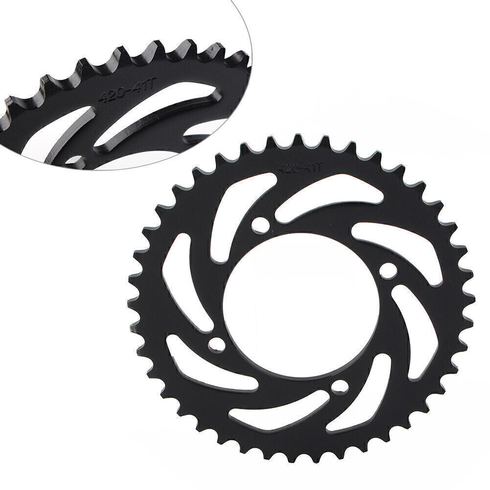 For Quad ATV Pit Bike 110cc 125cc 140cc Black 420 41T Rear Sprocket