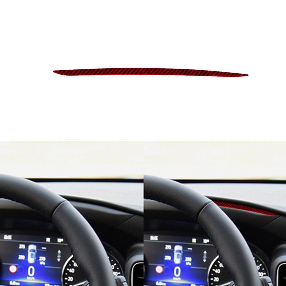 Carbon Fiber Interior Steering Wheel Chin Cover Trim for Model Y /3 2017-22 v