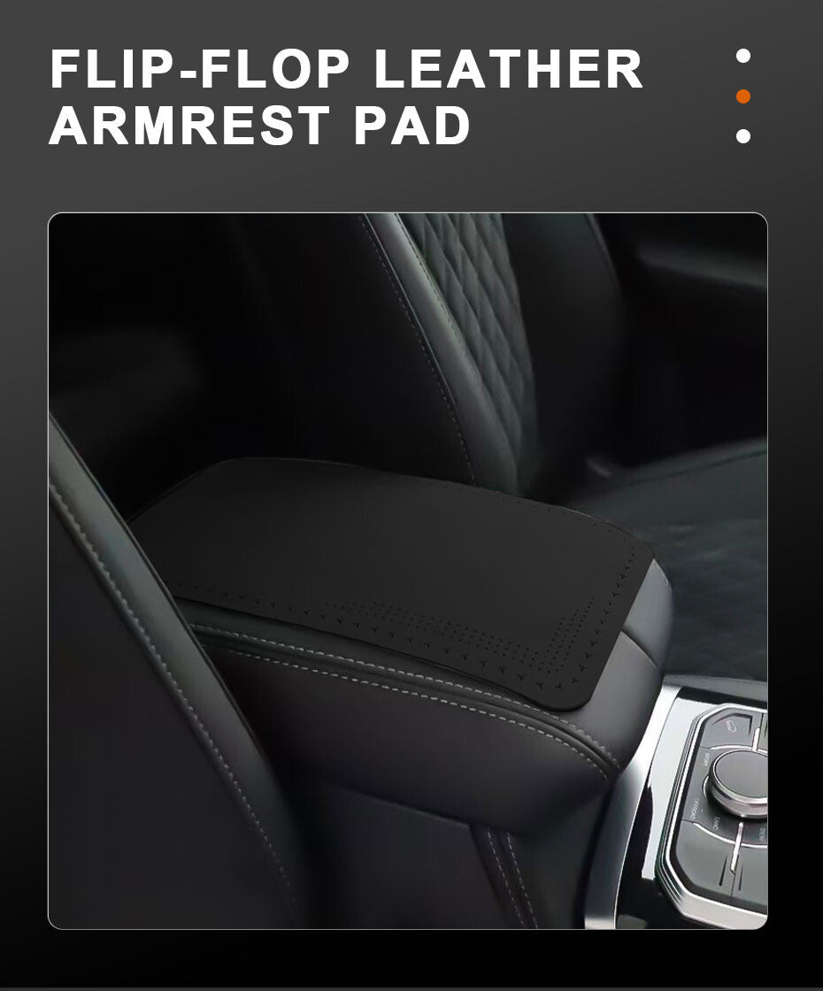 Car Accessories Armrest Cushion Cover Center Console Box Pad Protector Black