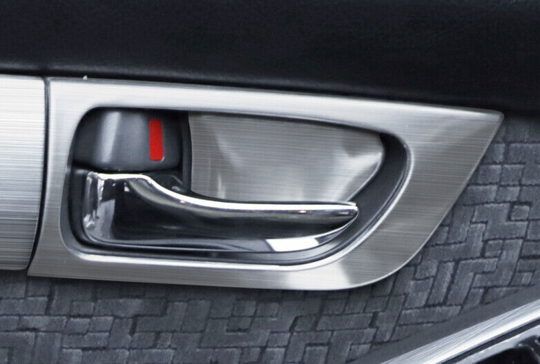 for Toyota Prado FJ/LC150 2003-2009 Inner Door Handle Frame Trim Silver Steel 4X