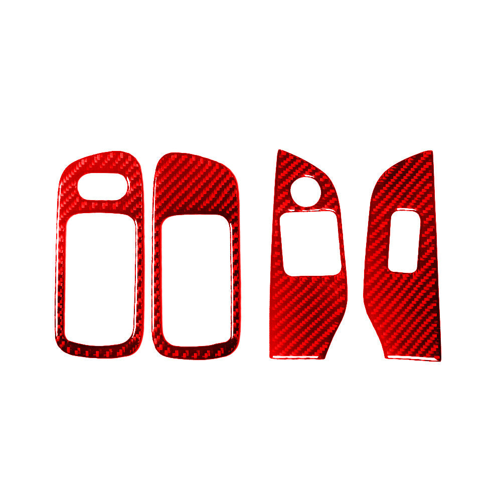 Carbon Fiber Rearview Mirror Decorative Strip Trim For Taycan 2019-2022 v