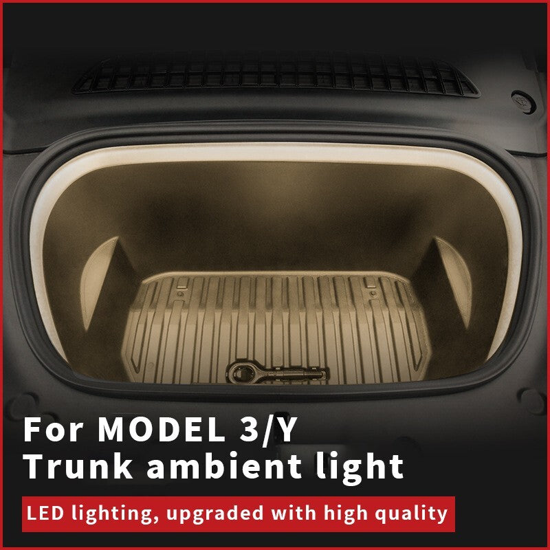 LED ambient light strips for front and rear trunks of Model 3 Y parts - n