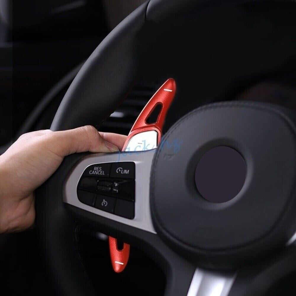 2x Aluminum Steering Wheel Paddle Shifter Extension Red Fits For Accessories n