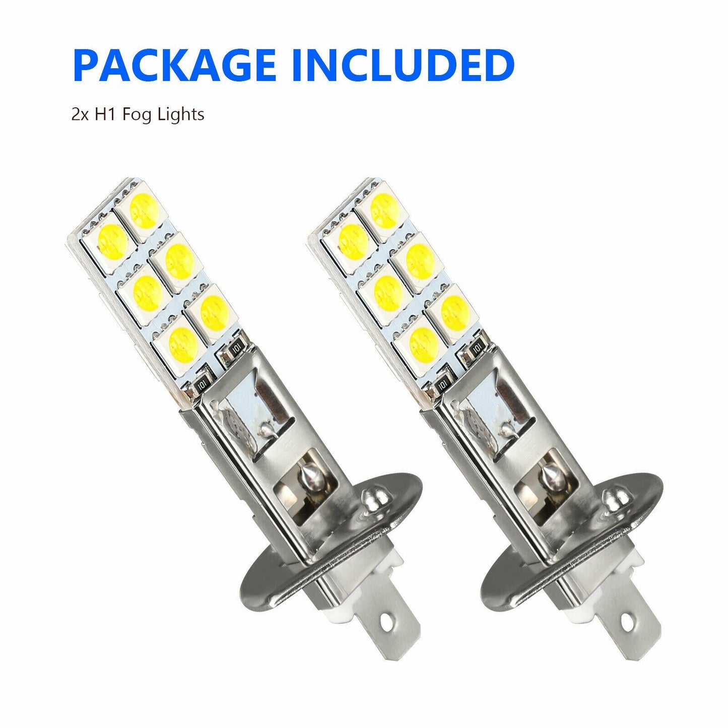 2PC NEW H1 6000K Super White 55W LED Headlight Bulbs Kit Fog Driving Light v