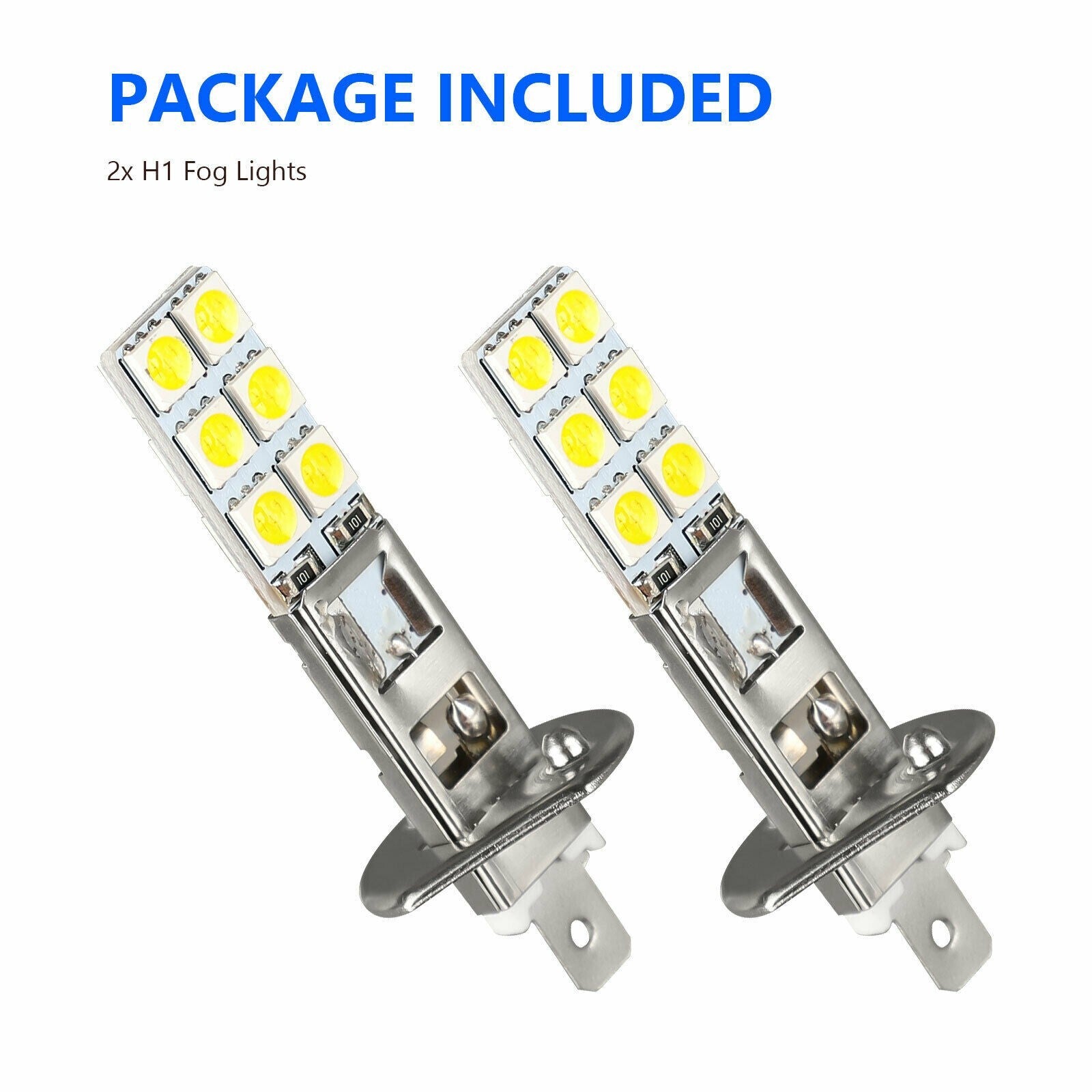 2PC NEW H1 6000K Super White 55W LED Headlight Bulbs Kit Fog Driving Light v