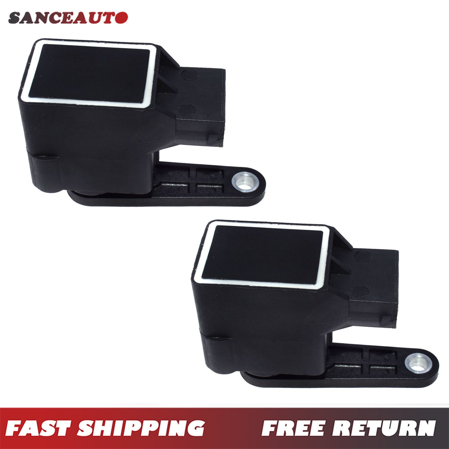 2-pack of headlight leveling range control sensors 4B0907503A for Audi , , and for Skoda vehicles. n