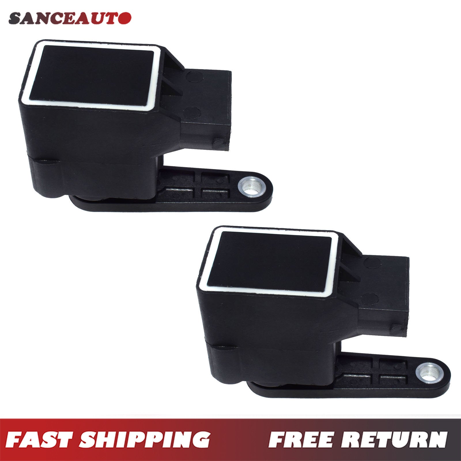 2-pack of headlight leveling range control sensors 4B0907503A for Audi , , and for Skoda vehicles. n