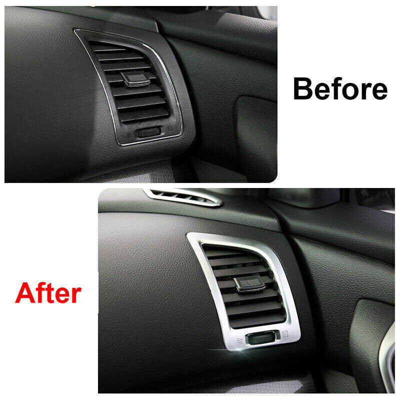 LR AC Air Outlet Vent Cover Trim for Nissan Altima Teana 2013-18 Matte Silver