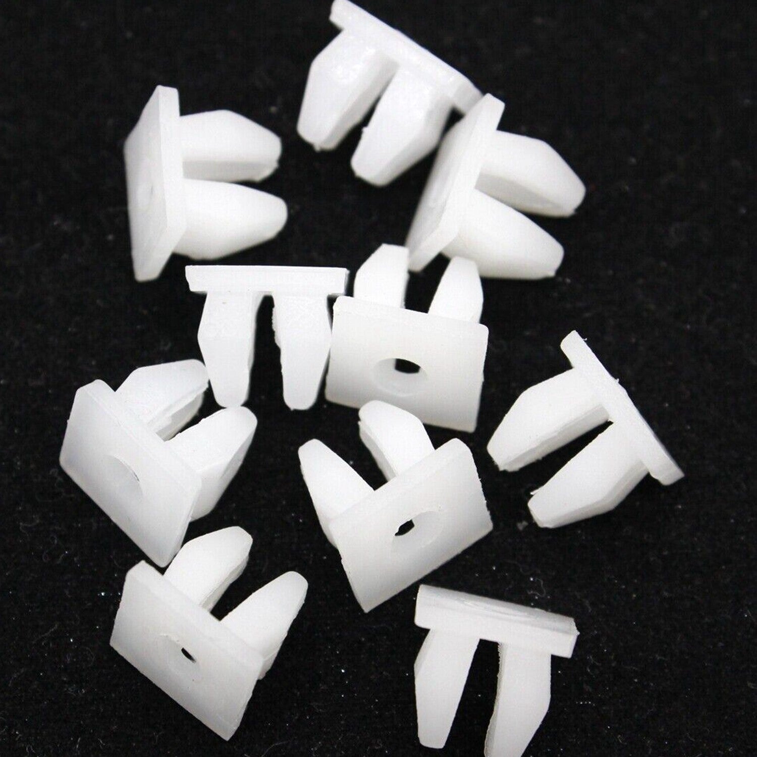 30 Nylon Nuts 8 Screw Size Fits 7mm x 7mm Hole for Toyota 90189-04014