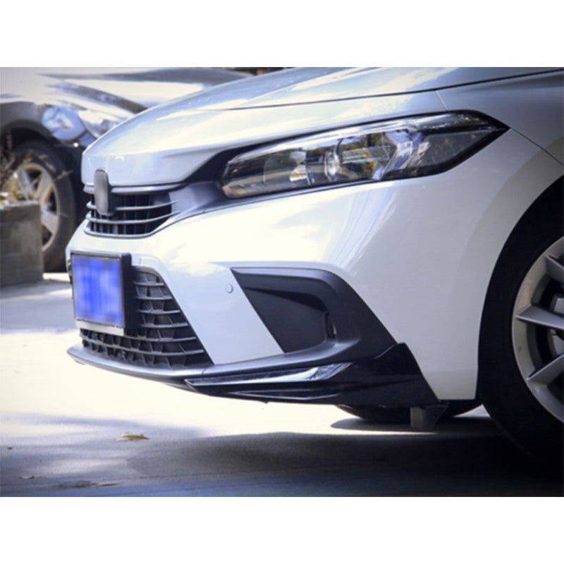 for Honda for Civic 2022-2023 Black Front Bumper Side Corner Spoiler Splitter Guard