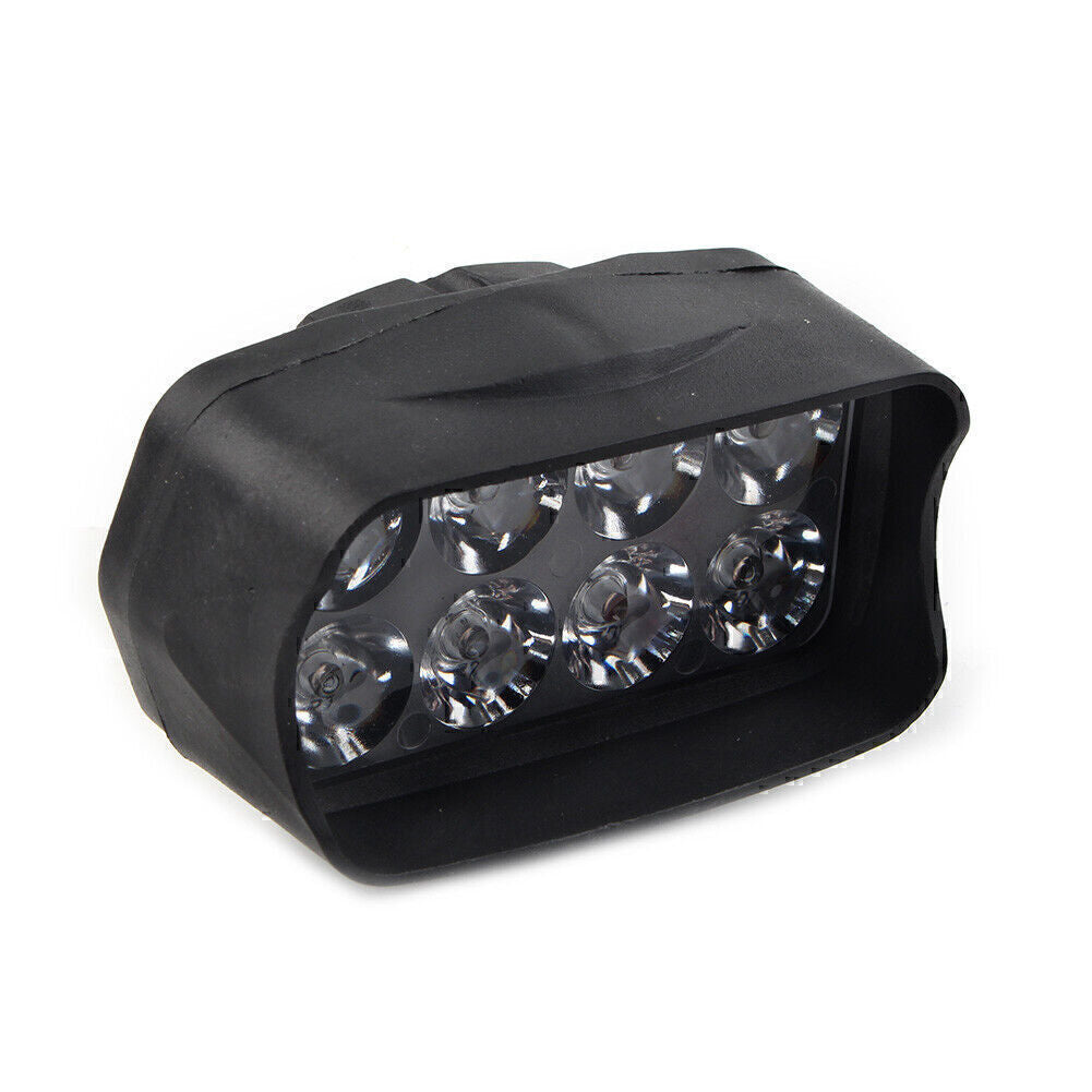 1X Motorcycle Headlight Spot Fog Light White 8-LED Headlamp For Car UTV ATV 12V Q