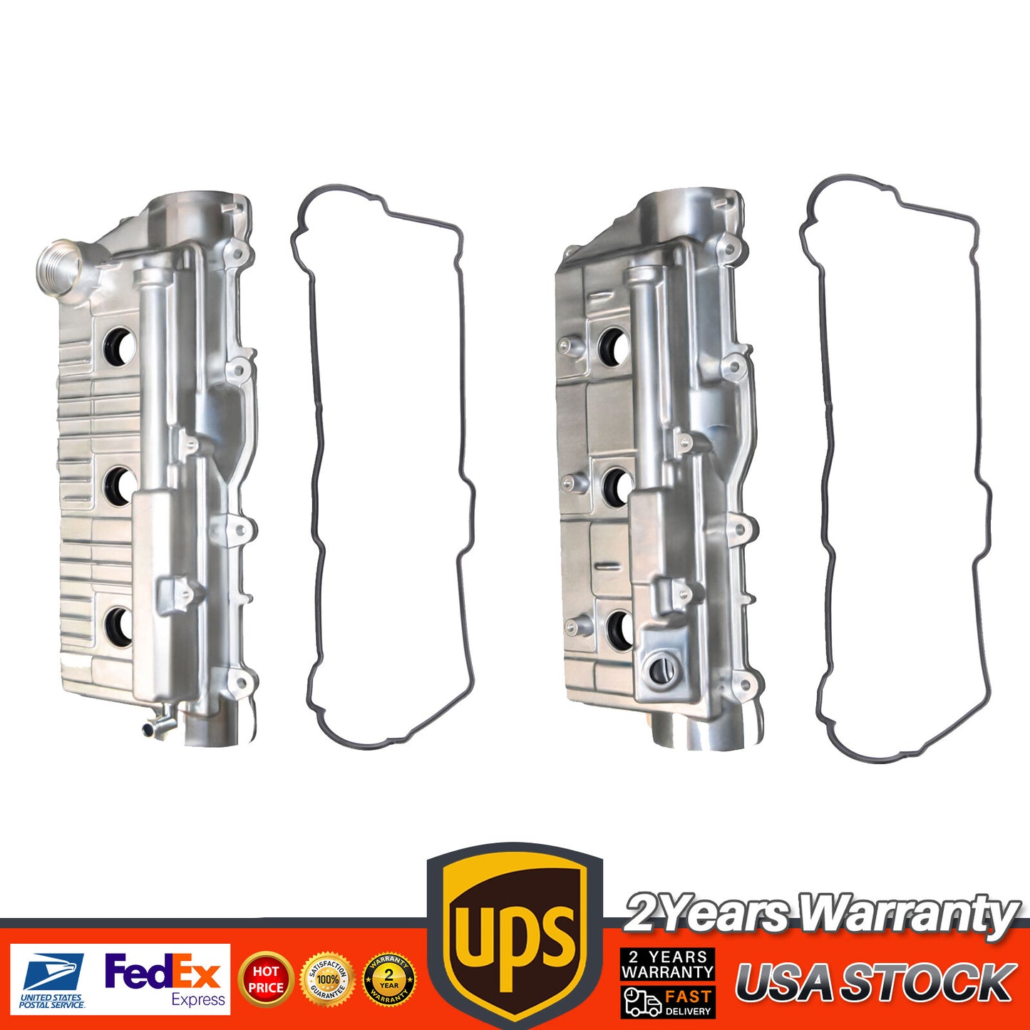 Left+Right Engine Valve Cover w/Gasket For 1995-2004 for Tacoma T100 4Runner v